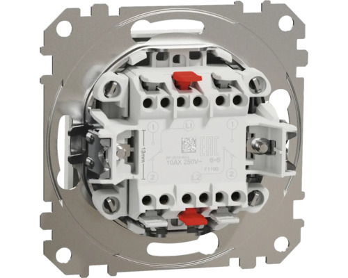 Imagine detaliată a unui întrerupător cu elemente de fixare și borne