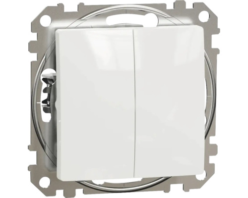 Întrerupător dublu cu ramă pentru montaj pe perete