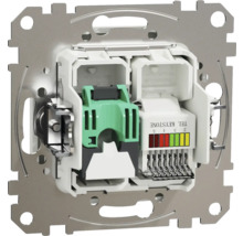Priză telefon și date RJ11 + RJ45 Schneider Sedna Design CAT5E UTP , alb