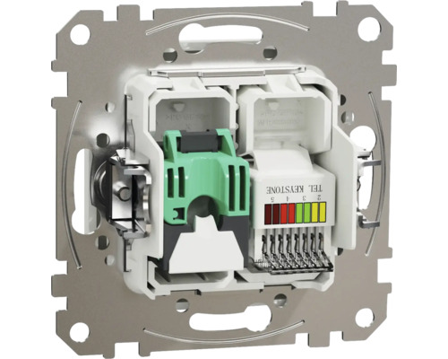 Priză de rețea cu modul de conectare pentru montare pe perete