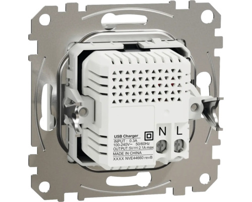 Încărcător USB pentru instalare într-o cutie încastrată.