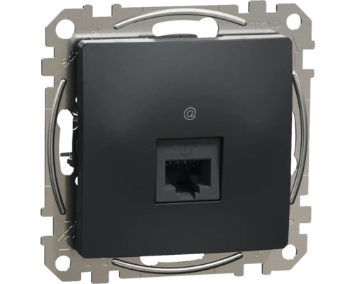 Priză date RJ45 simplă Schneider Sedna Design CAT5e UTP, antracit Priză date RJ45 simplă Schneider Sedna Design CAT5e UTP, antracit