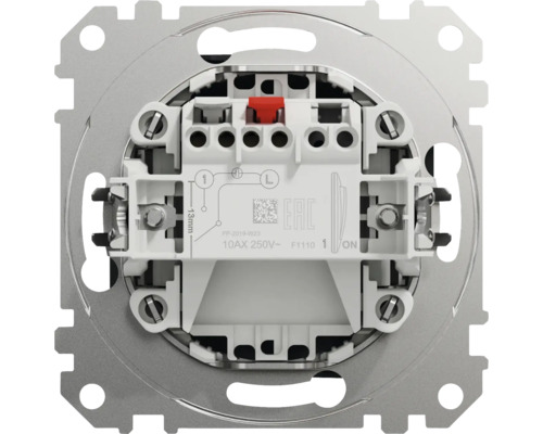 Vizualizare detaliată a unui întrerupător de lumină cu elemente de fixare