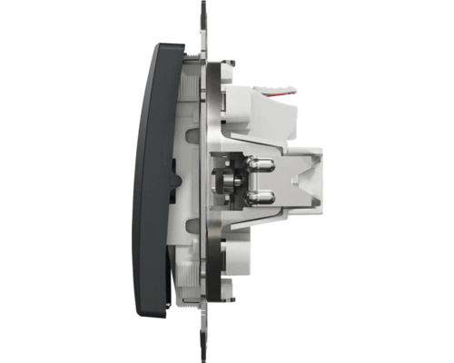 Vedere laterală a unui comutator pentru instalații electrice