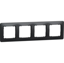Ramă aparataje Schneider Sedna Design 4 posturi, montaj orizontal, antracit