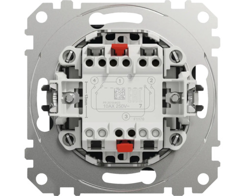 Vizualizare detaliată a unui comutator cu borne cu șurub
