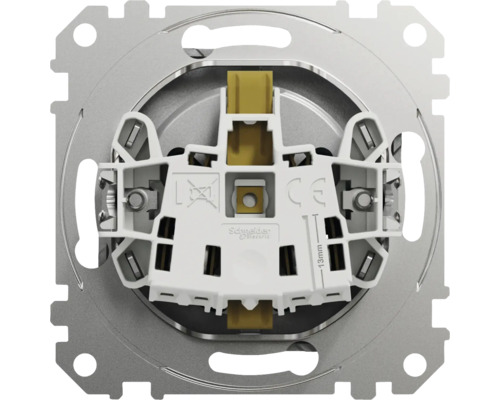 Imagine detaliată a unui întrerupător cu logo-ul Schneider Electric