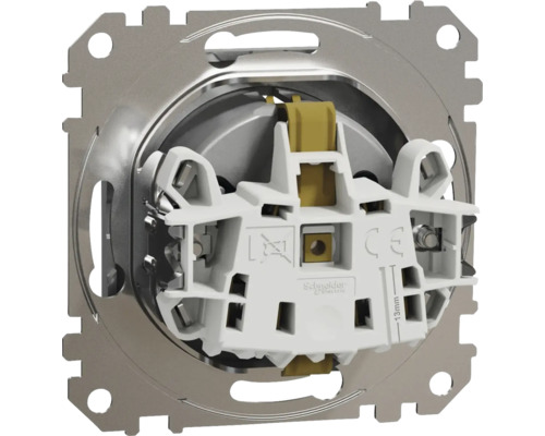 Vizualizare detaliată a unui întrerupător cu sigla Schneider Electric