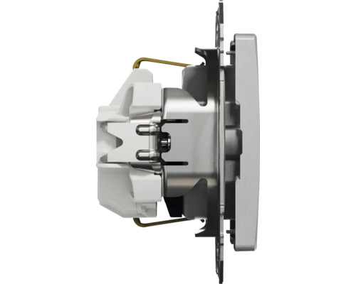 Vizualizare detaliată a unui comutator pentru instalații electrice