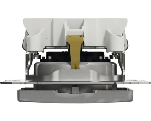 Vizualizare detaliată a unui întrerupător pentru instalații electrice