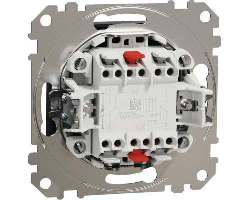 Spatele unui întrerupător cu borne pentru cabluri electrice