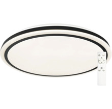 Plafonieră cu LED integrat Onyx KM RC 51W 5100 lumeni, lumină albă 3000-6500K, incl. telecomandă, alb/negru