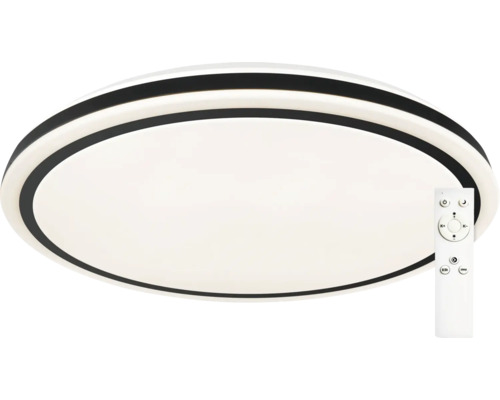 Plafonieră cu LED integrat Onyx KM RC 51W 5100 lumeni, lumină albă 3000-6500K, incl. telecomandă, alb/negru