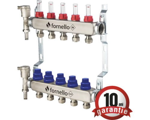 Distribuitor circuit de încălzire Fornello cu garanție de zece ani