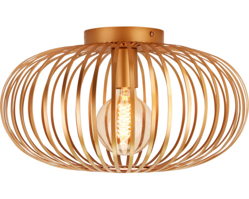Plafonieră Curvato E27 max. 1x40W Ø40cm, auriu
