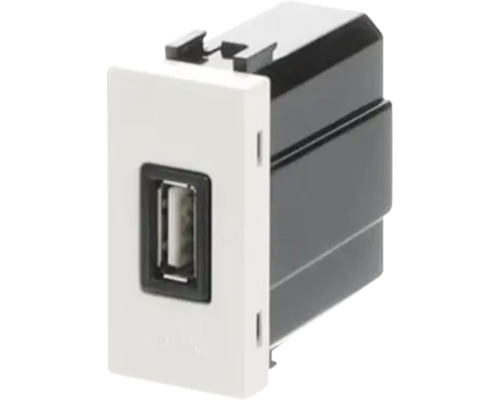 Priză USB simplă ABB Zenit max. 2000 mAh, 1 modul, alb