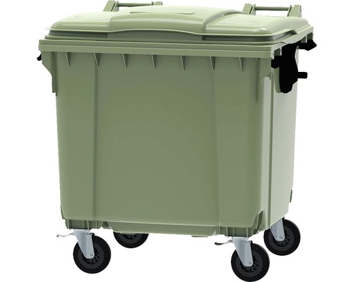 Container mare pentru gunoi cu capac și roți