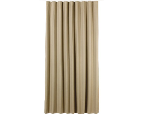 Draperie cu rejansă multifuncțională Hugo cappuccino 140x260 cm Perdea bej din material textil