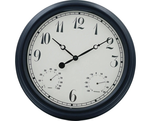 Ceas de perete cu indicator de temperatură și umiditate