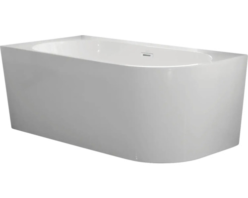 Cadă freestanding de colț Linea, stânga, acril, 160x75 cm, 220 l, alb buc