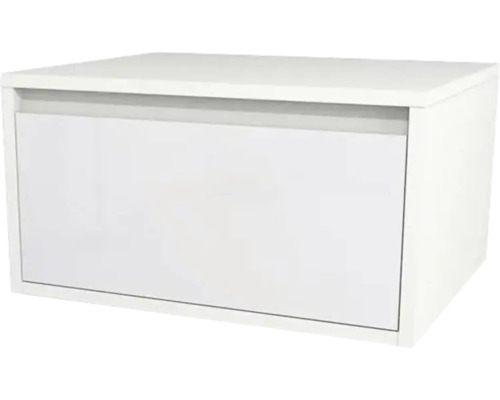 Bază lavoar baie Devo Cristal 2.0, sertar cu închidere lentă, PAL, 60x32 cm, alb Bază lavoar baie Devo Cristal 2.0, sertar cu închidere lentă, PAL, 60x32 cm, alb