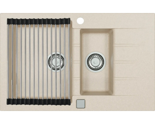 Chiuvetă cu suport pentru scurgere