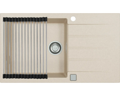 Chiuvetă din granit cu suport pentru scurgere