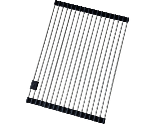 Suport pentru scurgere vase pentru chiuvetă din oțel inoxidabil și silicon