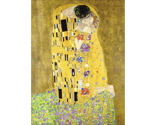 Tablou canvas Klimt Der Kuss 57x77 cm