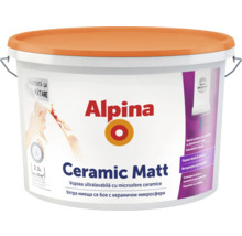 Vopsea ultralavabilă pentru interior Alpina Ceramic Matt cu microsfere ceramice, albă 2,5 l-thumb-0
