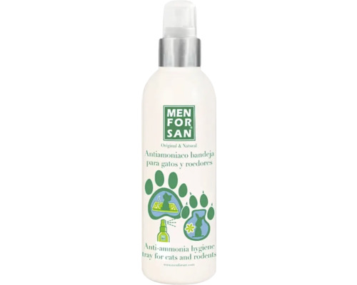 Spray antiamoniac Menforsan pentru litiere pisici și cuști rozătoare 125 ml