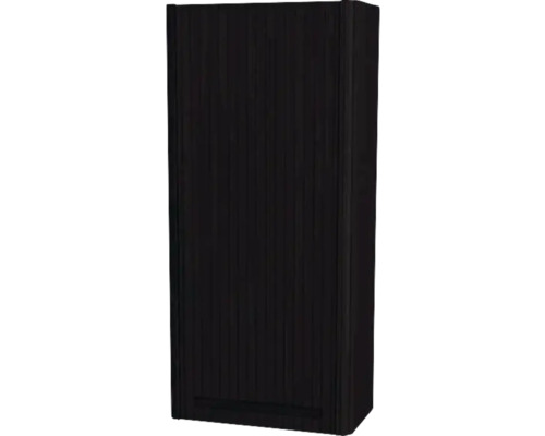 Dulap baie suspendat Devo Gloria 2.0 dreapta, 1 ușă, MDF, 40x86 cm, negru striat