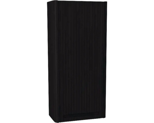 Dulap baie suspendat Devo Gloria 2.0 stânga, 1 ușă, MDF, 40x86 cm, negru striat