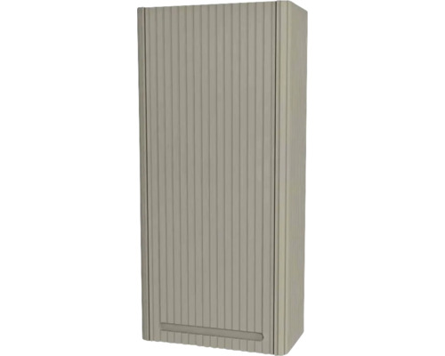 Dulap baie suspendat Devo Gloria 2.0 dreapta, 1 ușă, MDF, 40x86 cm, gri striat