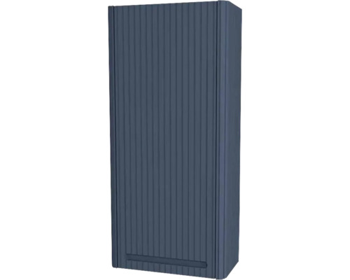 Dulap baie suspendat Devo Gloria 2.0 dreapta, 1 ușă, MDF, 40x86 cm, albastru striat