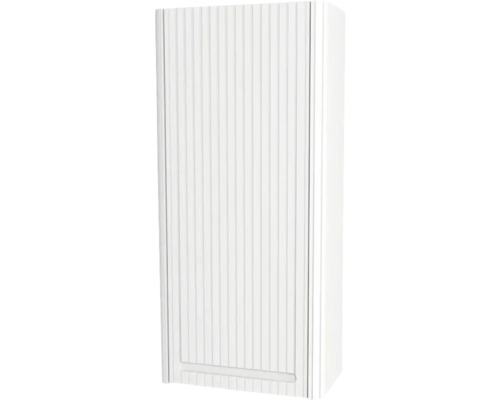 Dulap baie suspendat Devo Gloria 2.0 dreapta, 1 ușă, MDF, 40x86 cm, alb striat