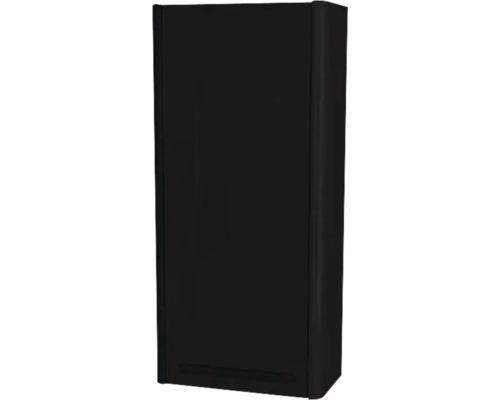 Dulap baie suspendat Devo Cristal 2.0 dreapta, 1 ușă, MDF, 40x86 cm, negru