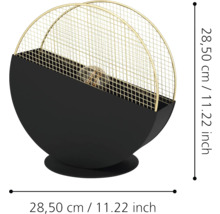 Lampă de masă decorativă cu cadru metalic și dimensiuni