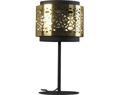 Lampă de masă cu abajur cu modele geometrice