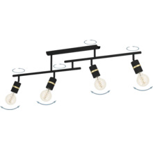 Lumină de plafon cu patru lămpi și spoturi rotative