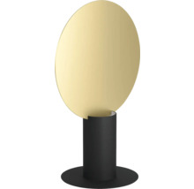 Lampă de masă cu abajur rotund și bază cilindrică
