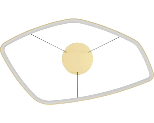 Lumină de plafon cu design geometric și element central rotund