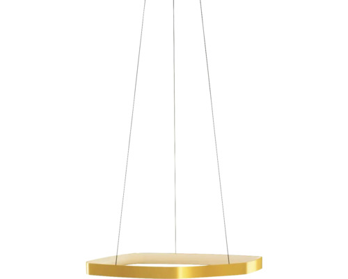Lustr auriu cu design hexagonal