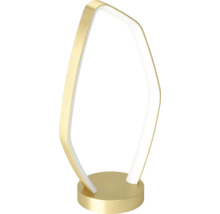 Lampă de masă decorativă cu LED, cu cadru auriu și design abstract