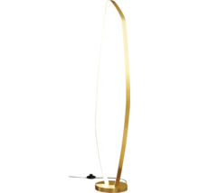 Lampă de podea cu design arcuit și bază metalică
