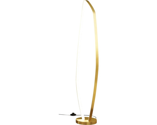 Lampă de podea cu design arcuit și bază metalică