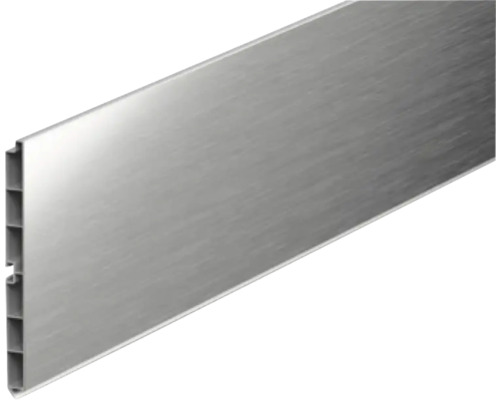 Plintă mobilier bucătărie REHAU 4000x100x3 mm aluminiu Panou din plastic cu finisaj periat
