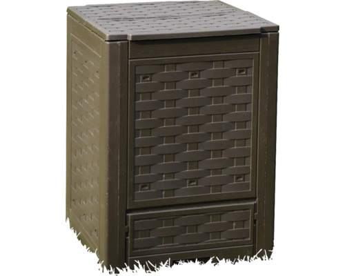 Ghiveci de compost cu capac și clapetă de prelevare pentru grădină