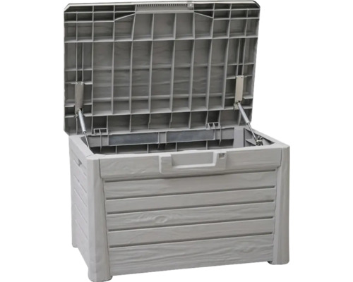 Cutie de grădină deschisă din plastic cu aspect de lemn