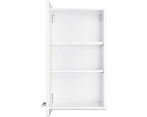 Dulap suspendat alb deschis cu trei rafturi